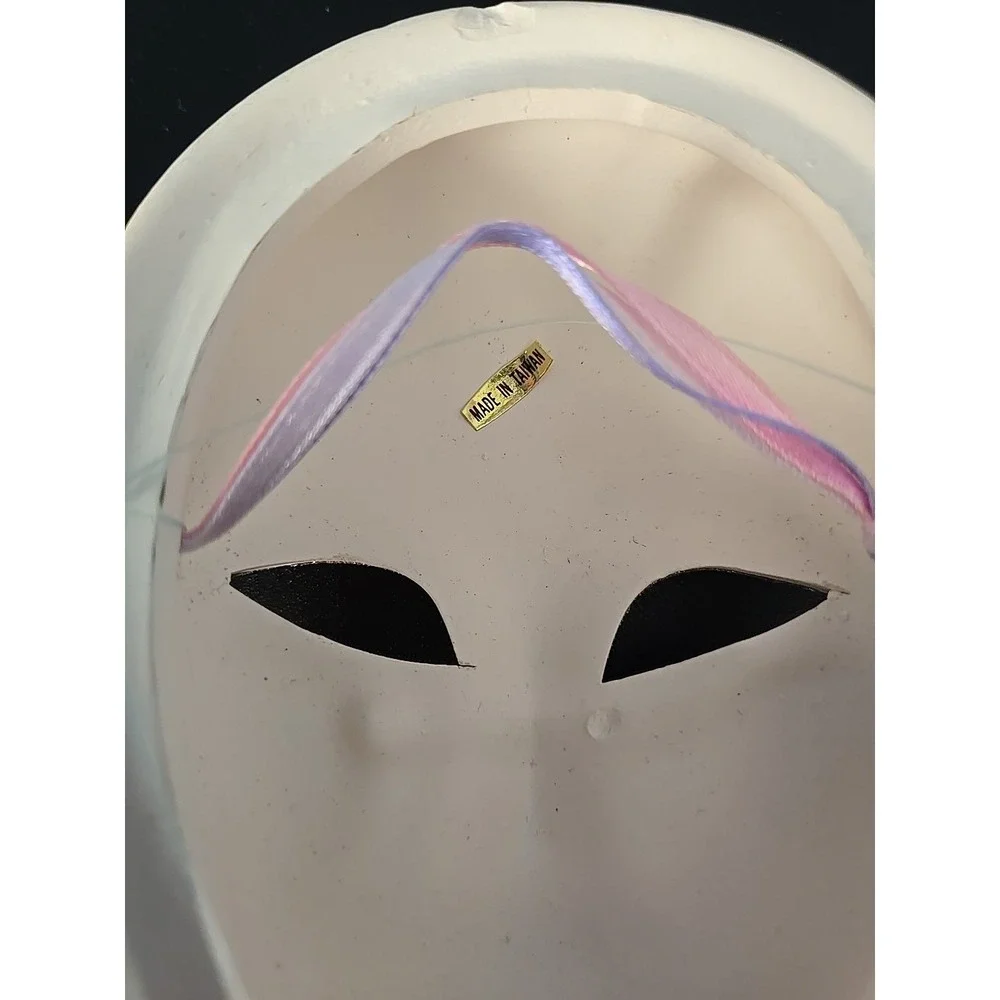 Ceramic Porcelaine Handpainted Face Mask Mardi Gras Venetian Wall Decor Orleans